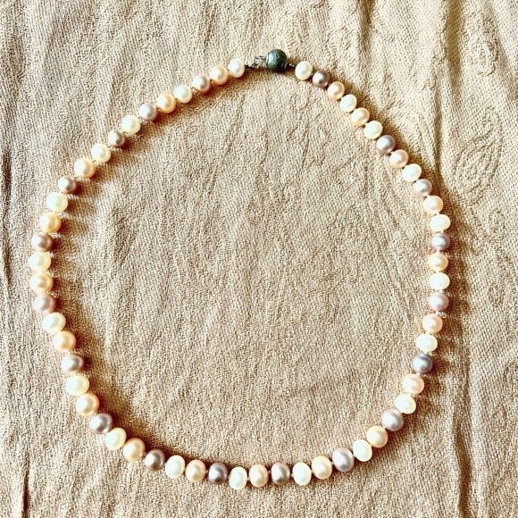 Necklace cultured pearl 6  a 6.5mm - Picture 3 of 6